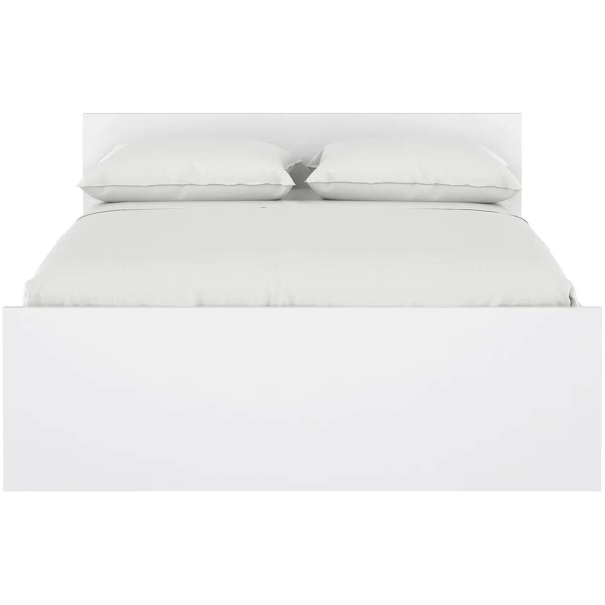 Naia Double Bed 4ft6 (140 x 190) in White High Gloss - Black Matt – image 4