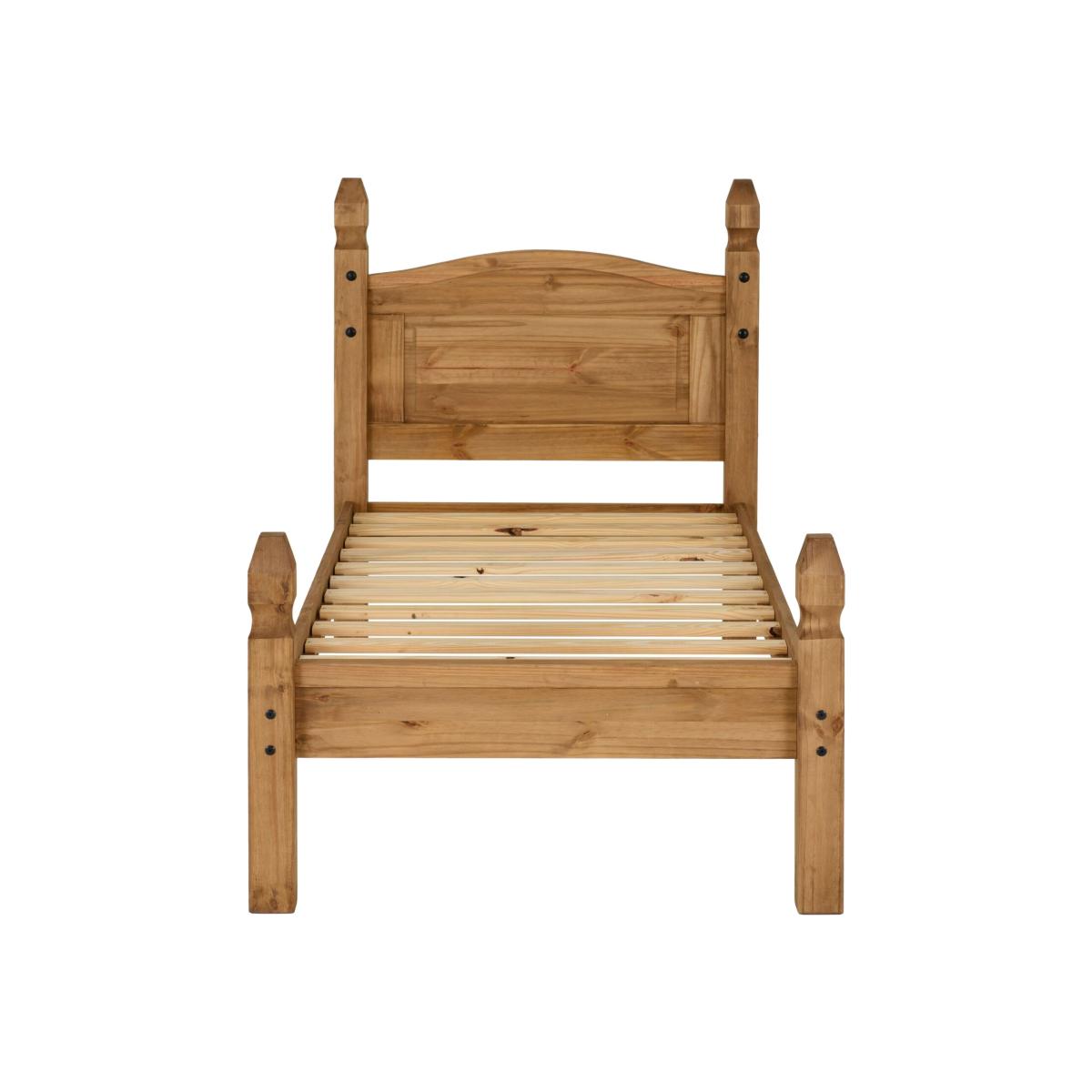 Corona 3' Bed - Distressed Waxed Pine Low Foot End