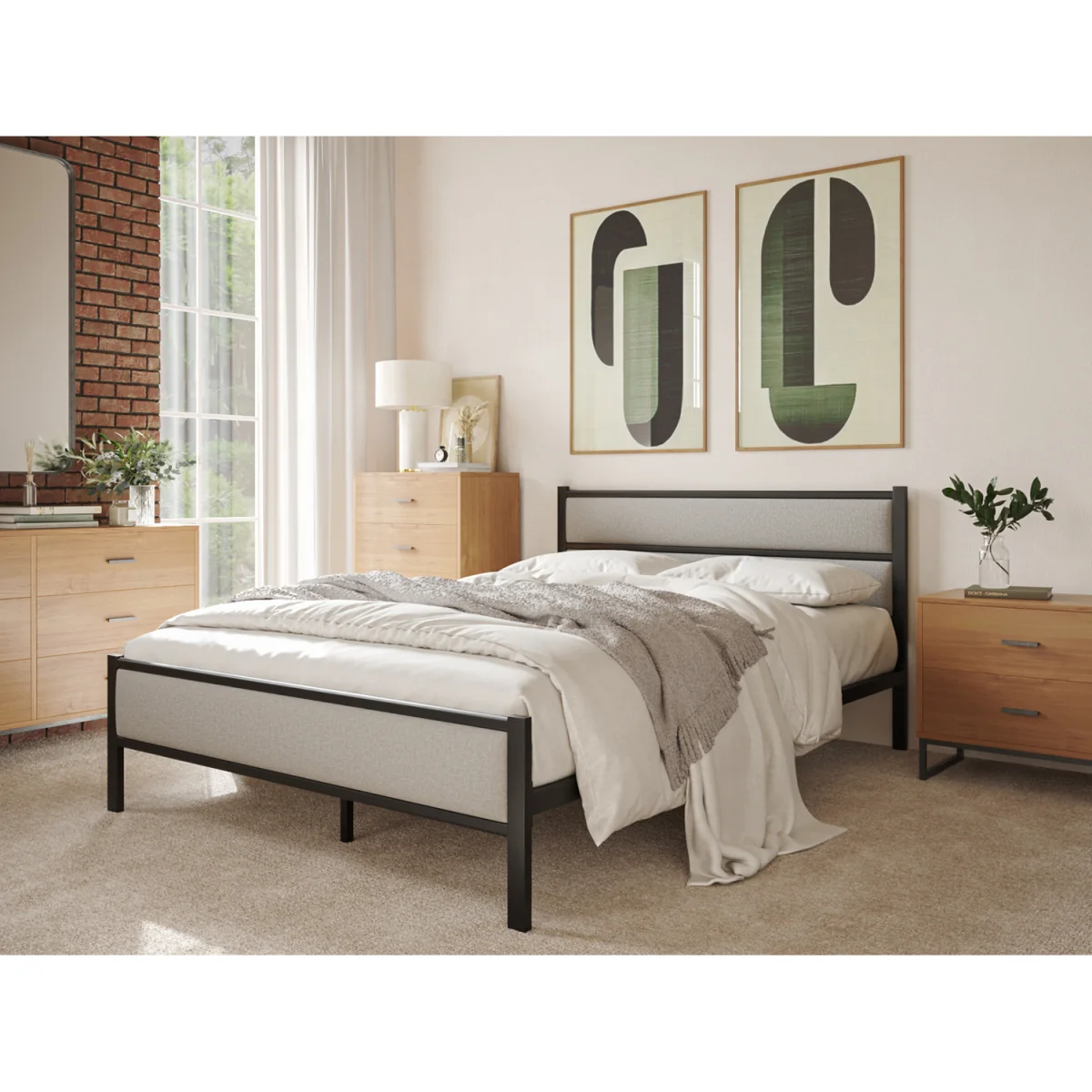 Snuggle Beds Nova Metal Bed Frame - 4' Small Double - Black / Small Double – image 2