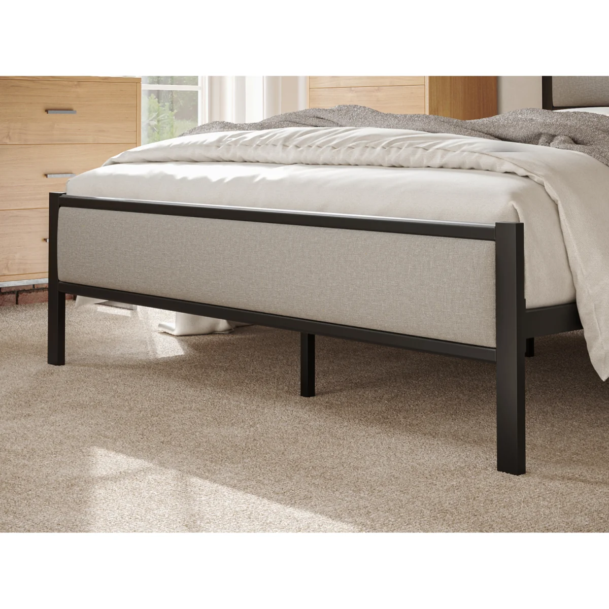 Snuggle Beds Nova Metal Bed Frame - 4' Small Double - Black / Small Double – image 4