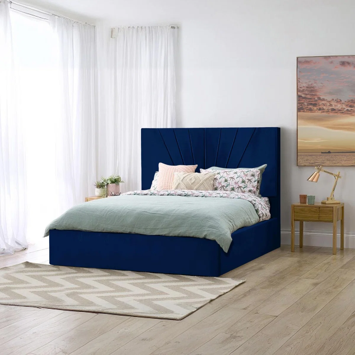 Flora Bed Frame - Blue / Single