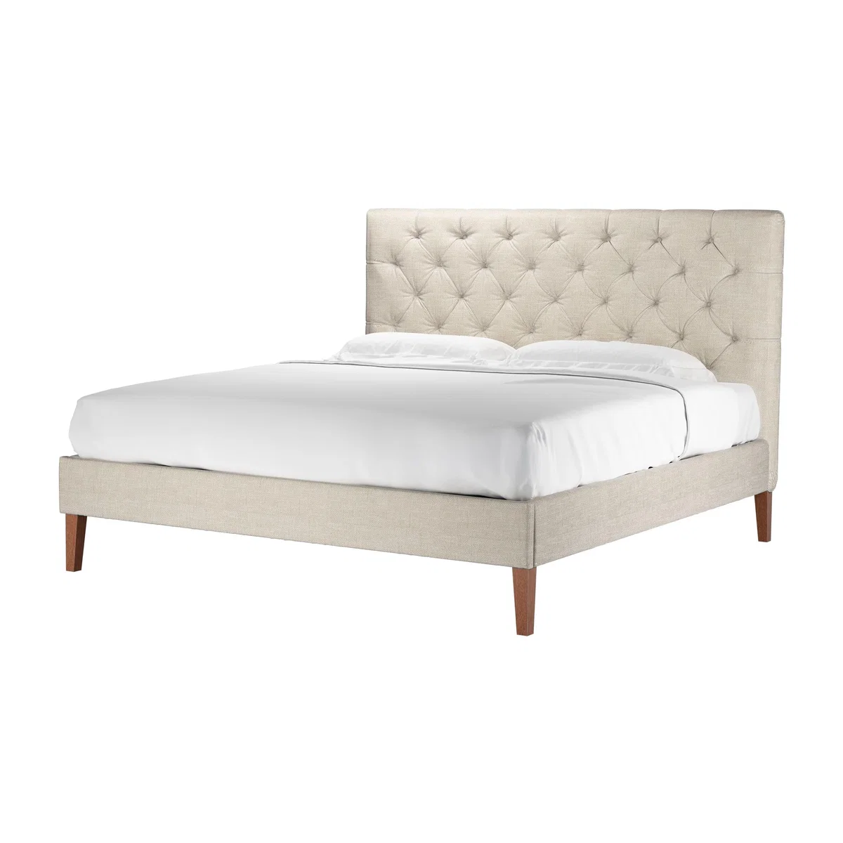Rosalie 130cm Super King Bed in Jasmine Silky Jacquard Weave – image 1
