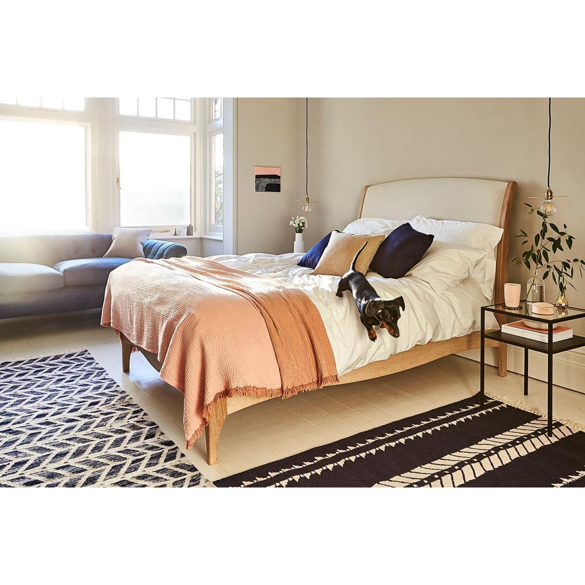 Emilia Double Bed in Damson Smart Velvet – image 2