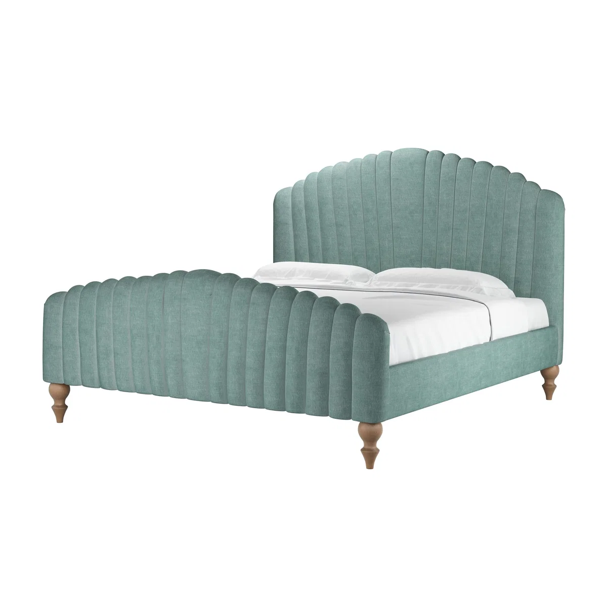 Bella Super King Bed in Sea Spray Aquaclean Clever Chenille – image 1