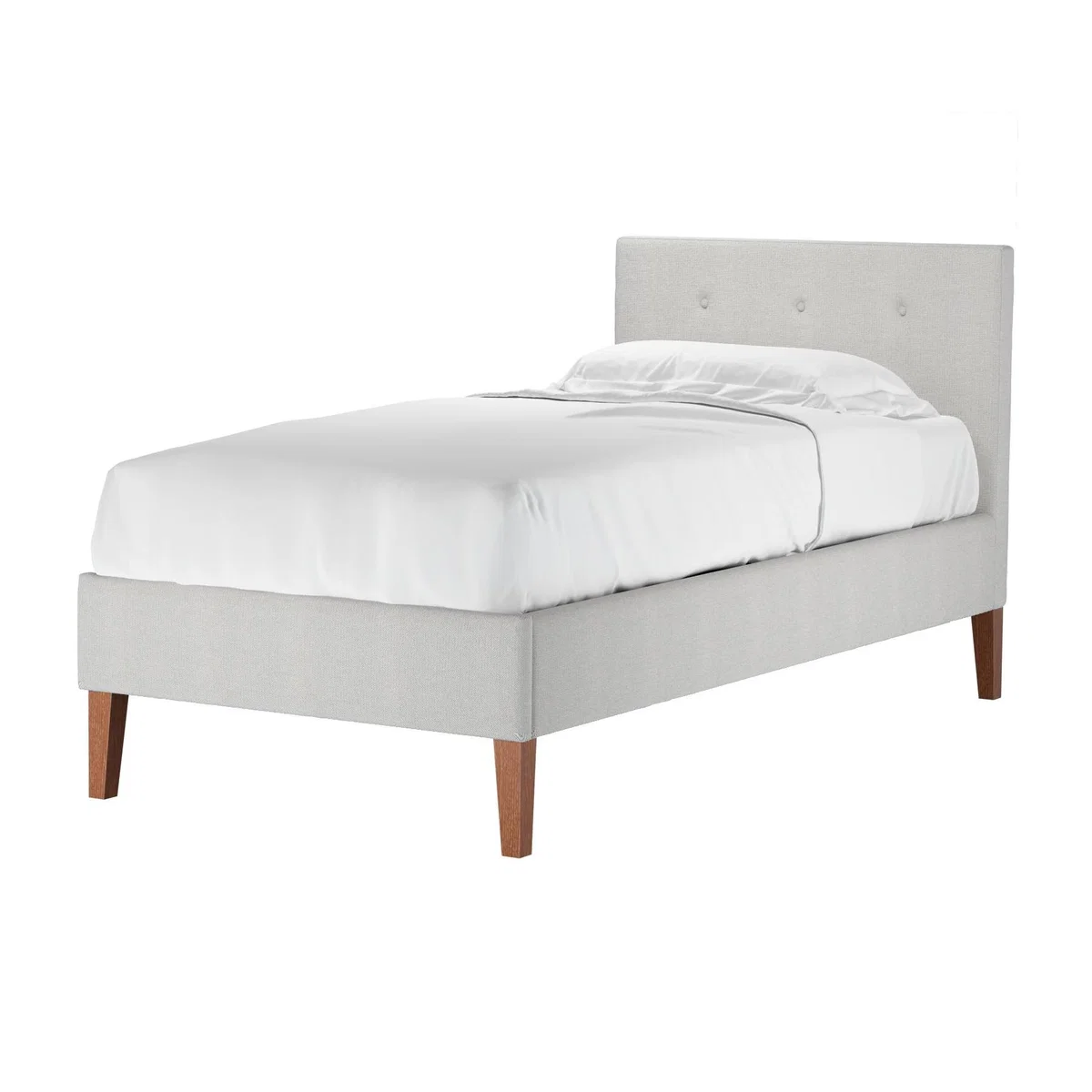 Avery 100cm King Bed in Walnut Antique Leather – image 1