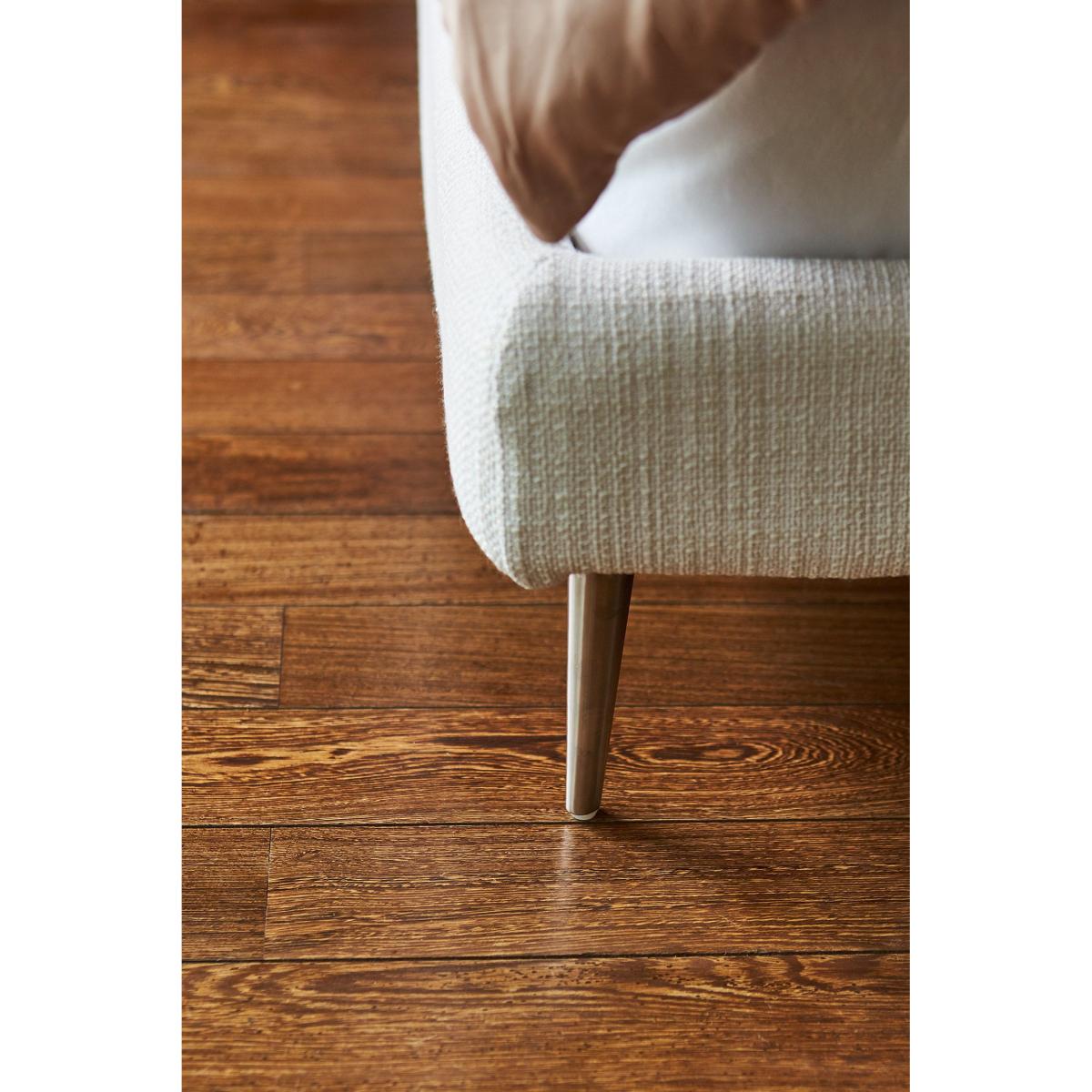 Lucy Single Bed in Liquorice Baylee Multi-Tone Viscose Linen – image 6
