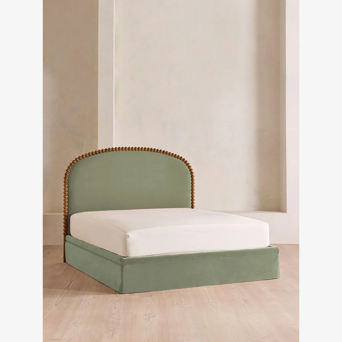 Mika Bed, Super King, Velvet, Seafoam, UK – image 1
