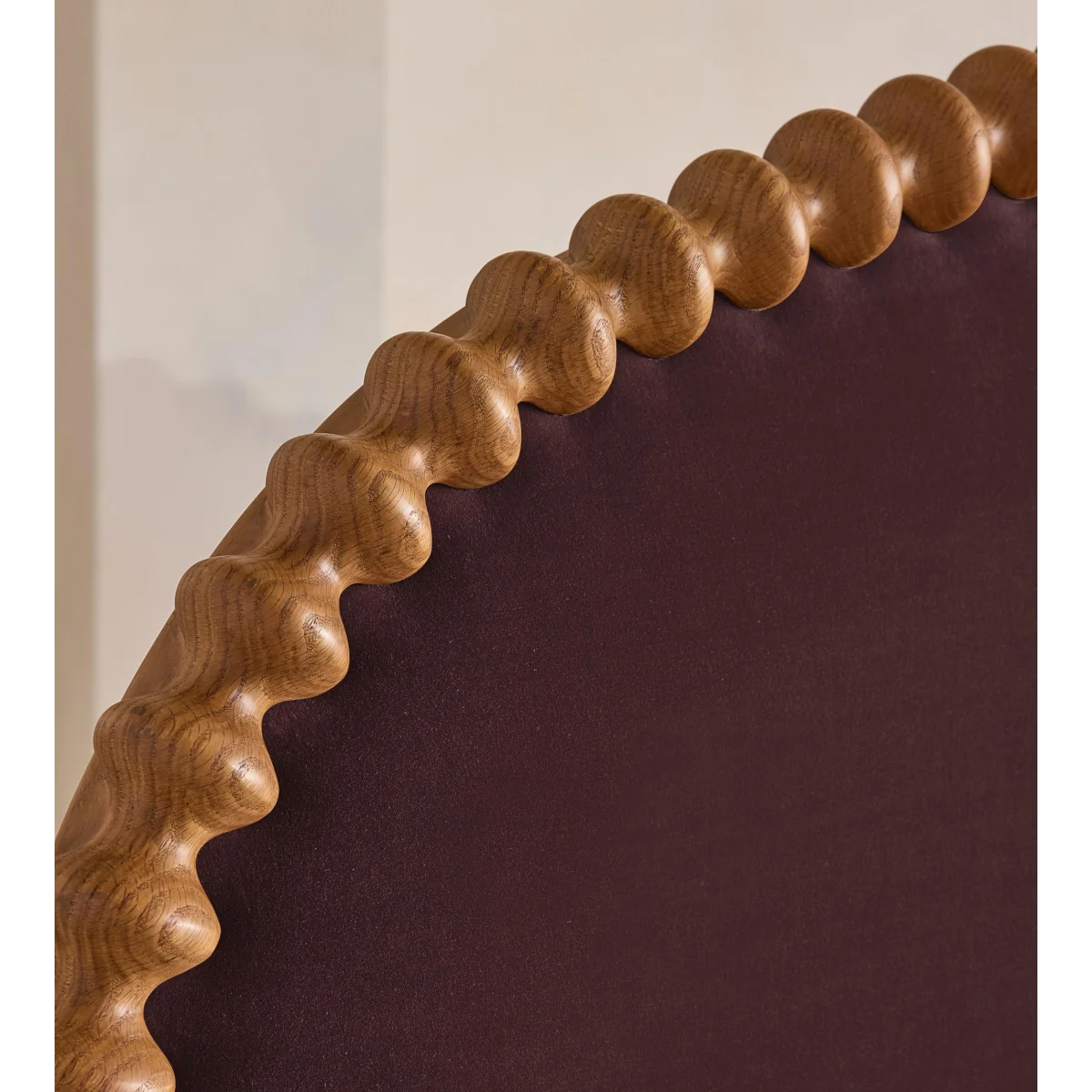 Mika Bed, King, Velvet, Aubergine, UK – image 5
