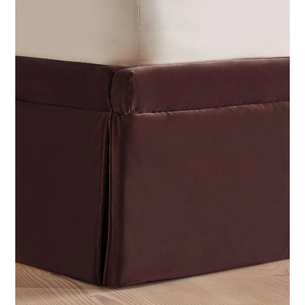 Mika Bed, King, Velvet, Aubergine, UK – image 6