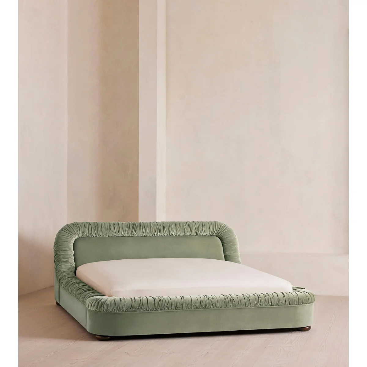 Vara Bed, King, Velvet, Seafoam, UK – image 2