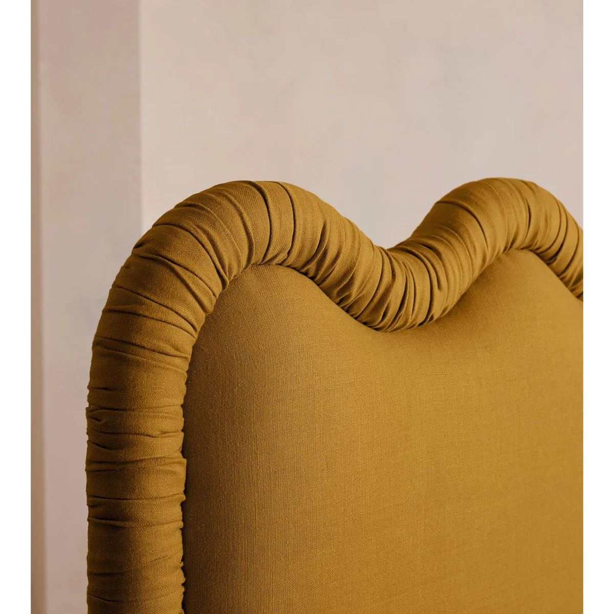 Tristan Bed, Emperor, Linen, Turmeric, UK – image 4