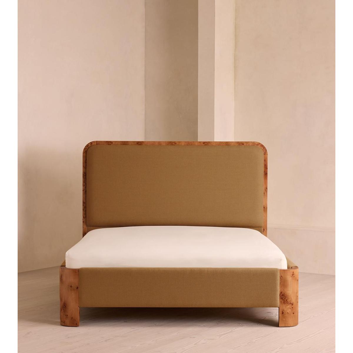 Tremont Bed, King, Linen, Ochre – image 3