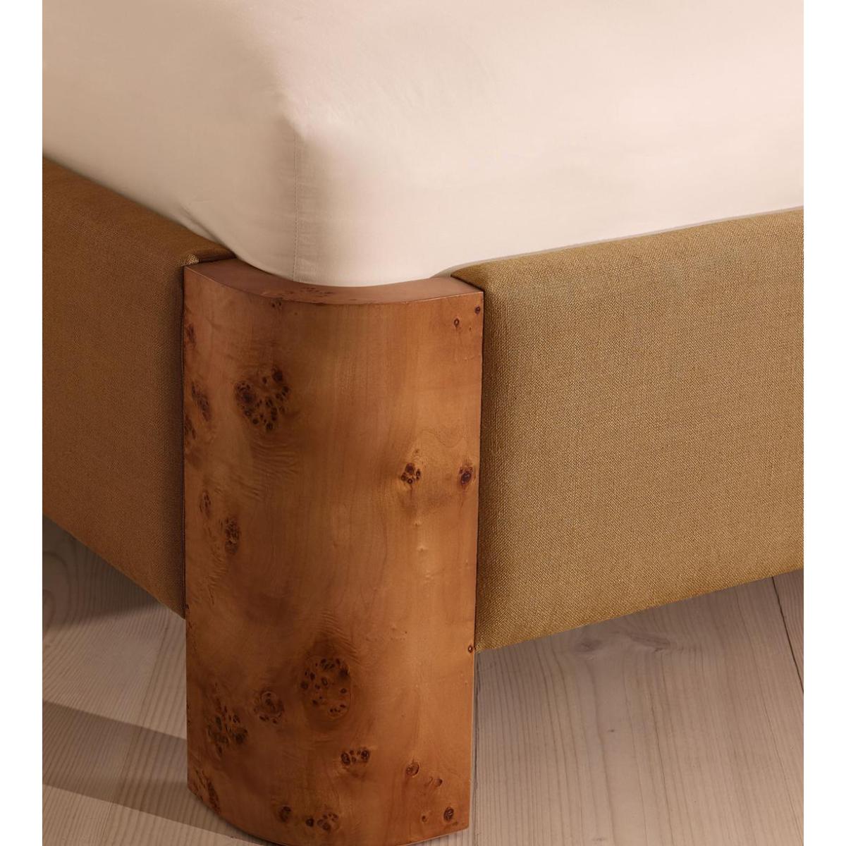Tremont Bed, King, Linen, Ochre – image 6