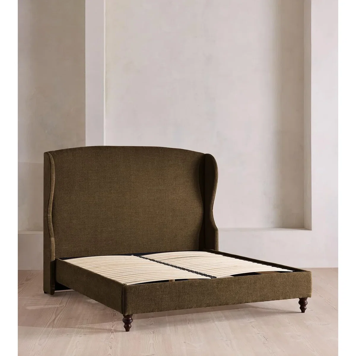 Rivas Bed, Super King, Linen Chenille, Chocolate – image 4