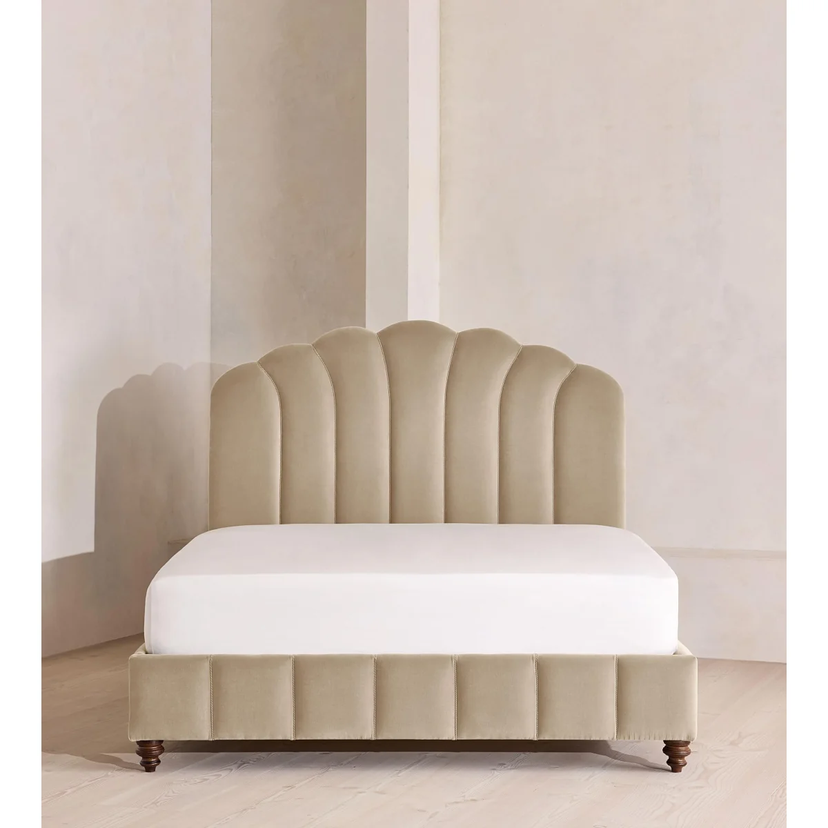 Manette Bed, with Twisted Cord, Emperor, Velvet, Oyster, UK – image 3
