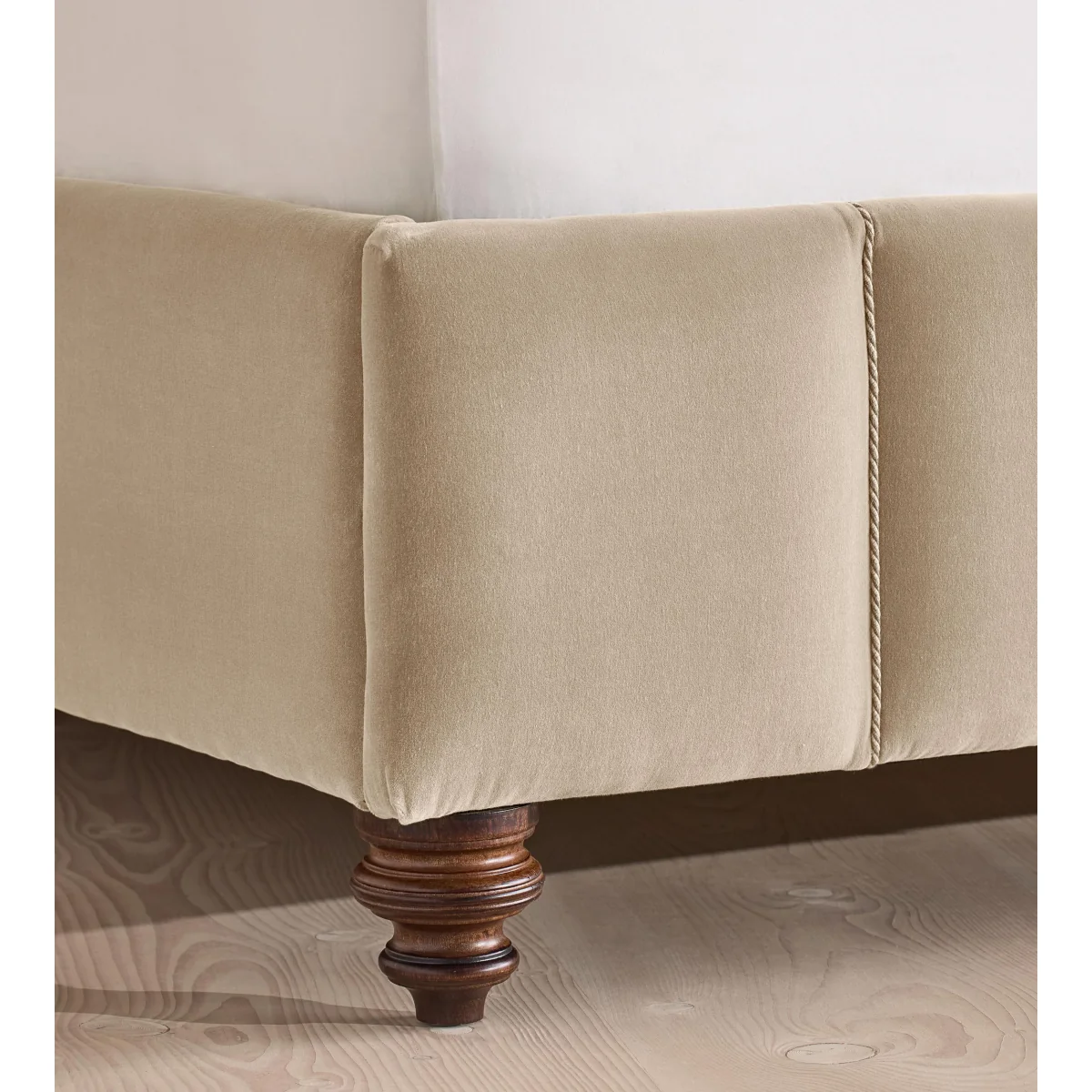 Manette Bed, with Twisted Cord, Emperor, Velvet, Oyster, UK – image 6