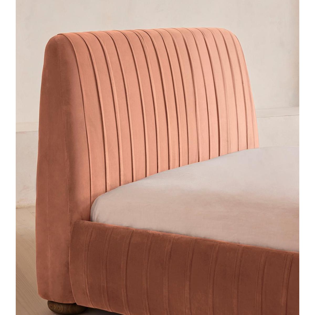 Vivienne Bed, Emperor, Velvet, Antique Rose – image 5