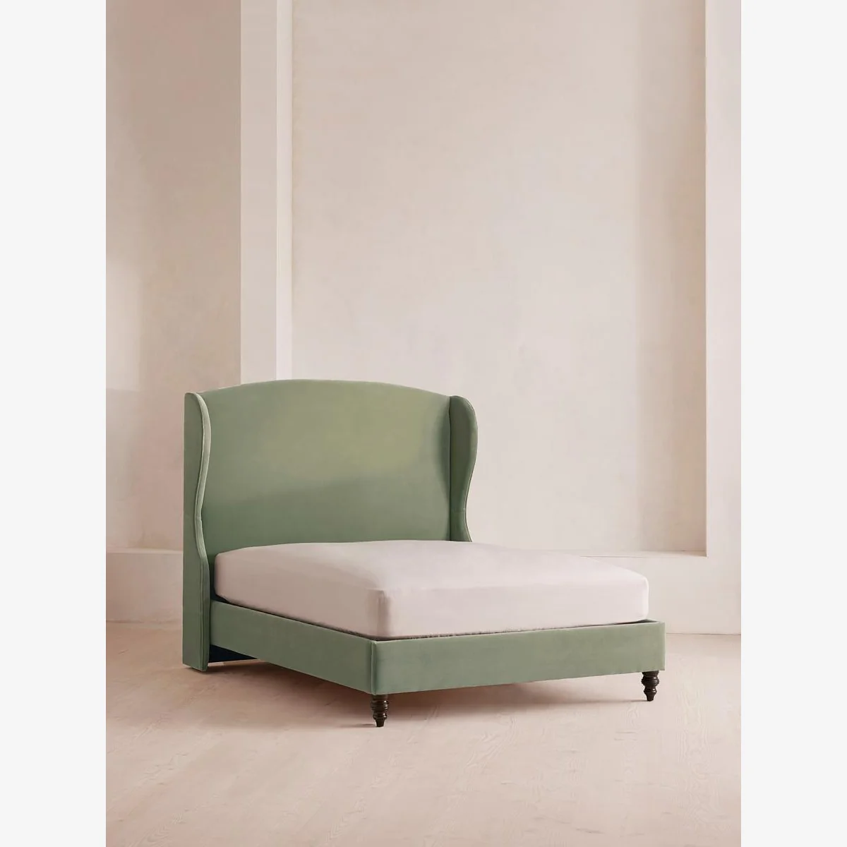 Rivas Bed, King, Velvet, Seafoam, UK – image 1