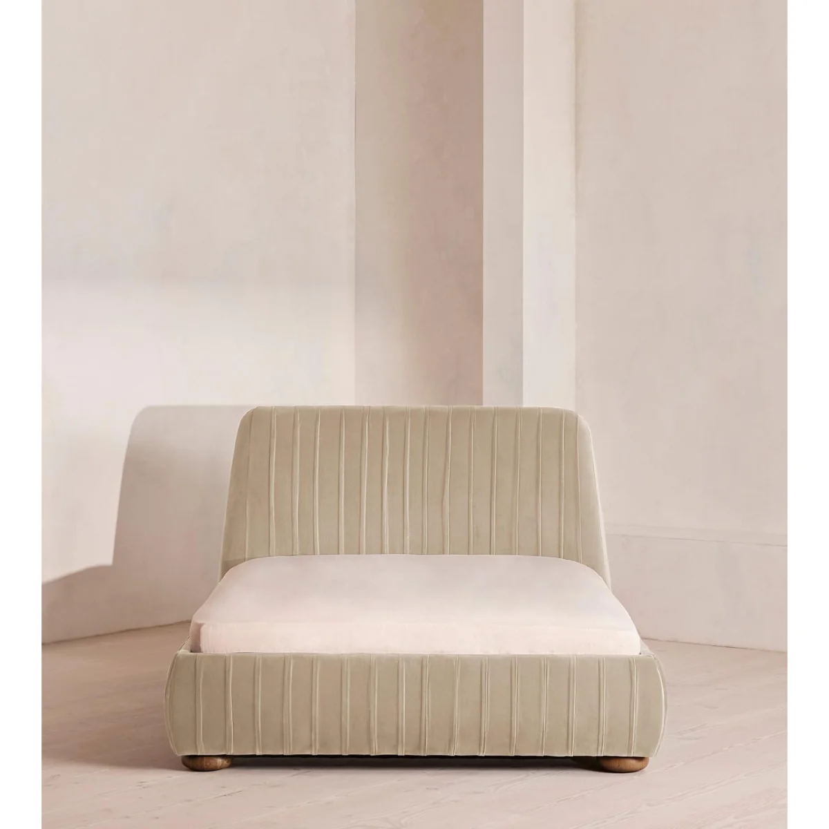 Vivienne Bed, Double, Velvet, Oyster, UK – image 3