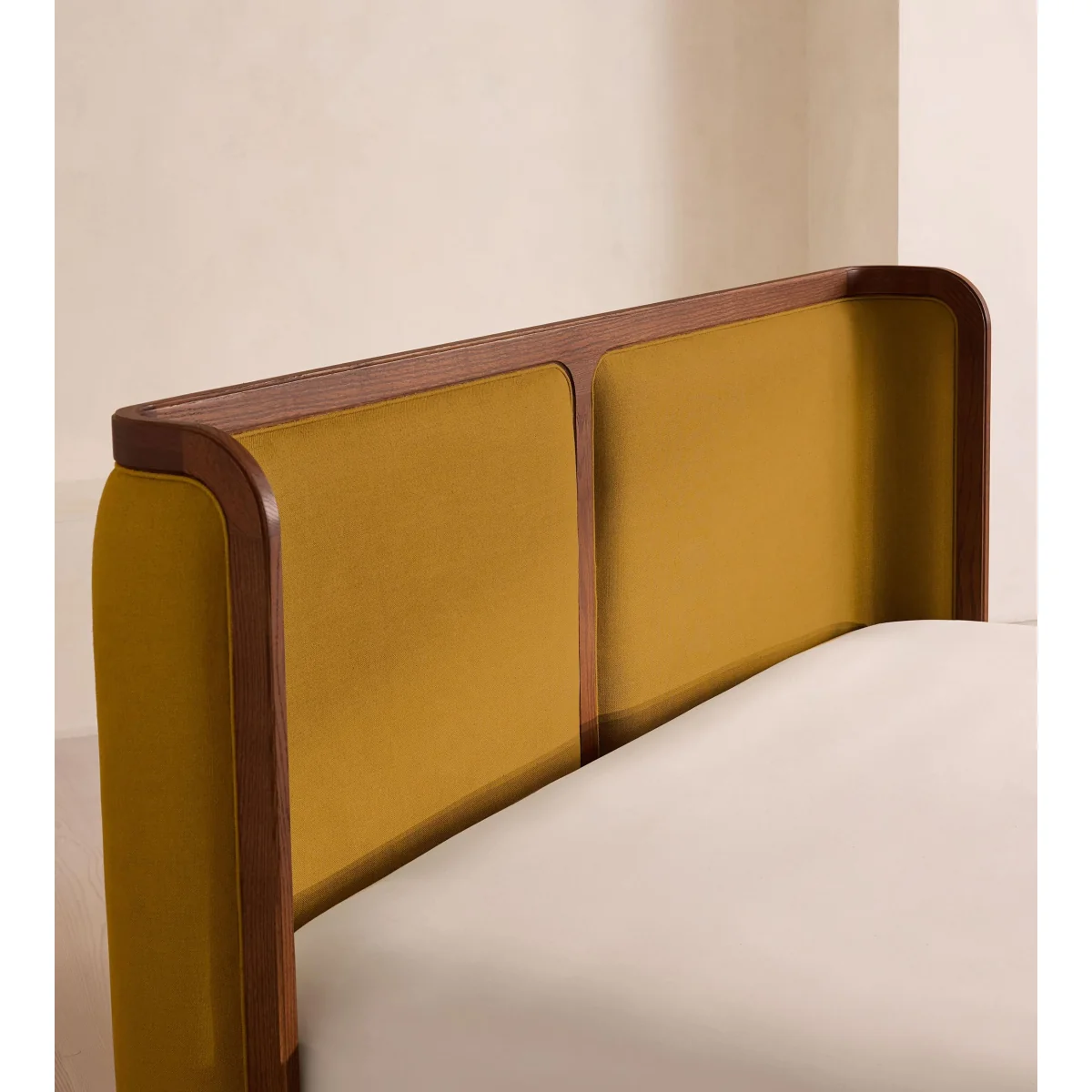 Belsa Bed, Double, Linen, Turmeric, UK – image 4