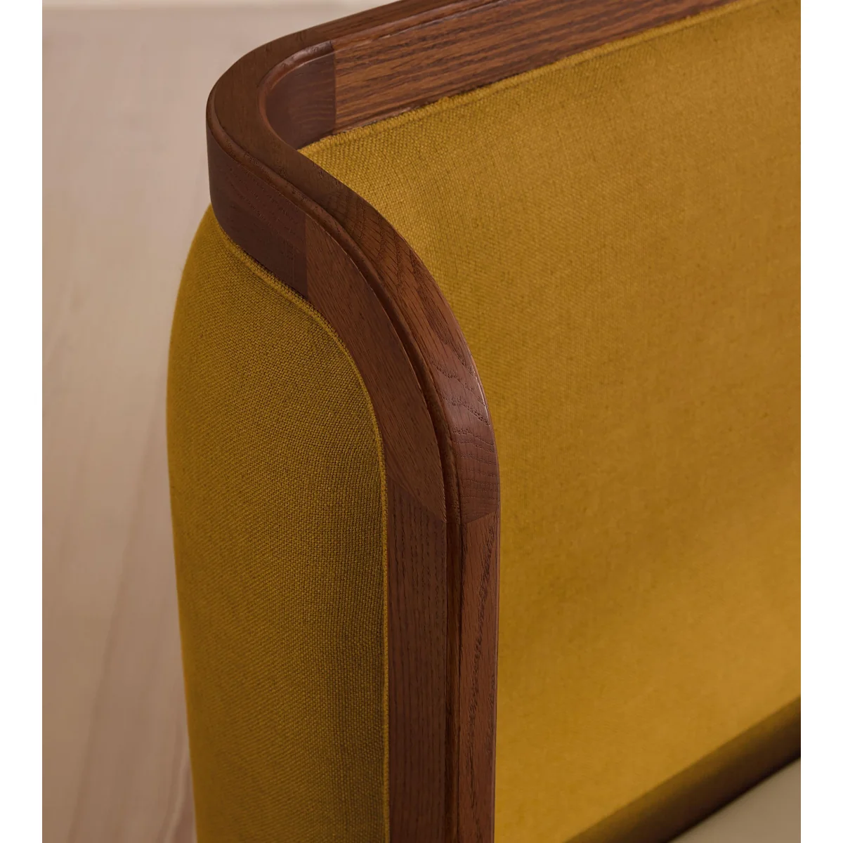 Belsa Bed, Double, Linen, Turmeric, UK – image 5