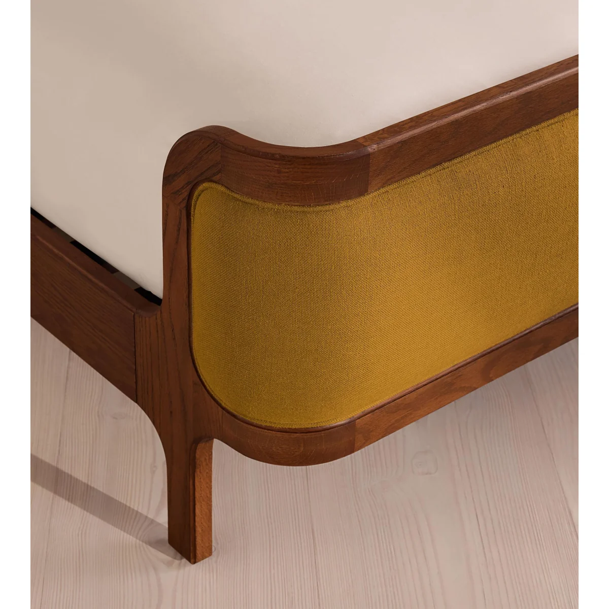 Belsa Bed, Double, Linen, Turmeric, UK – image 6