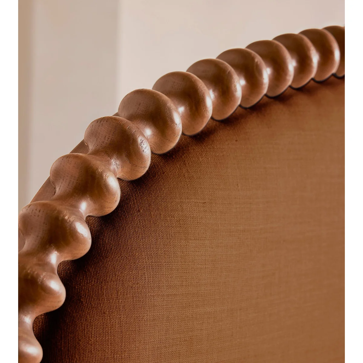 Mika Bed, Super King, Linen, Terracotta, UK – image 5