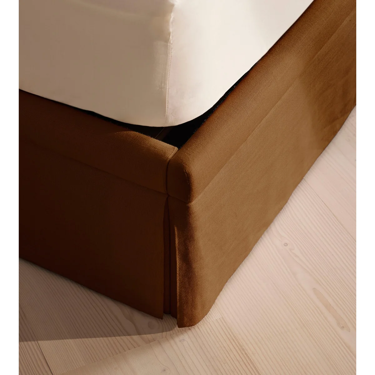 Mika Bed, Super King, Linen, Terracotta, UK – image 7