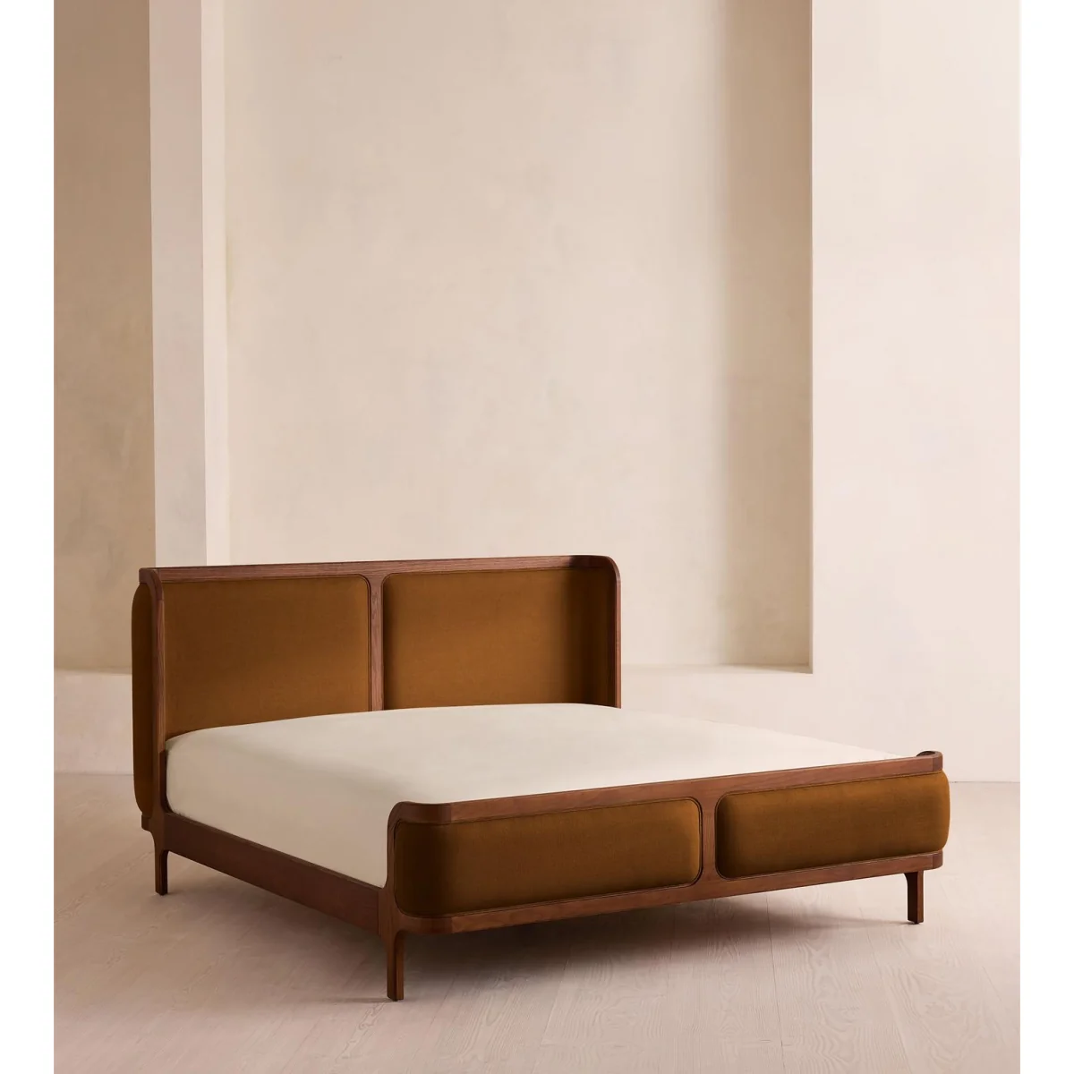Belsa Bed, Emperor, Linen, Terracotta, UK – image 2