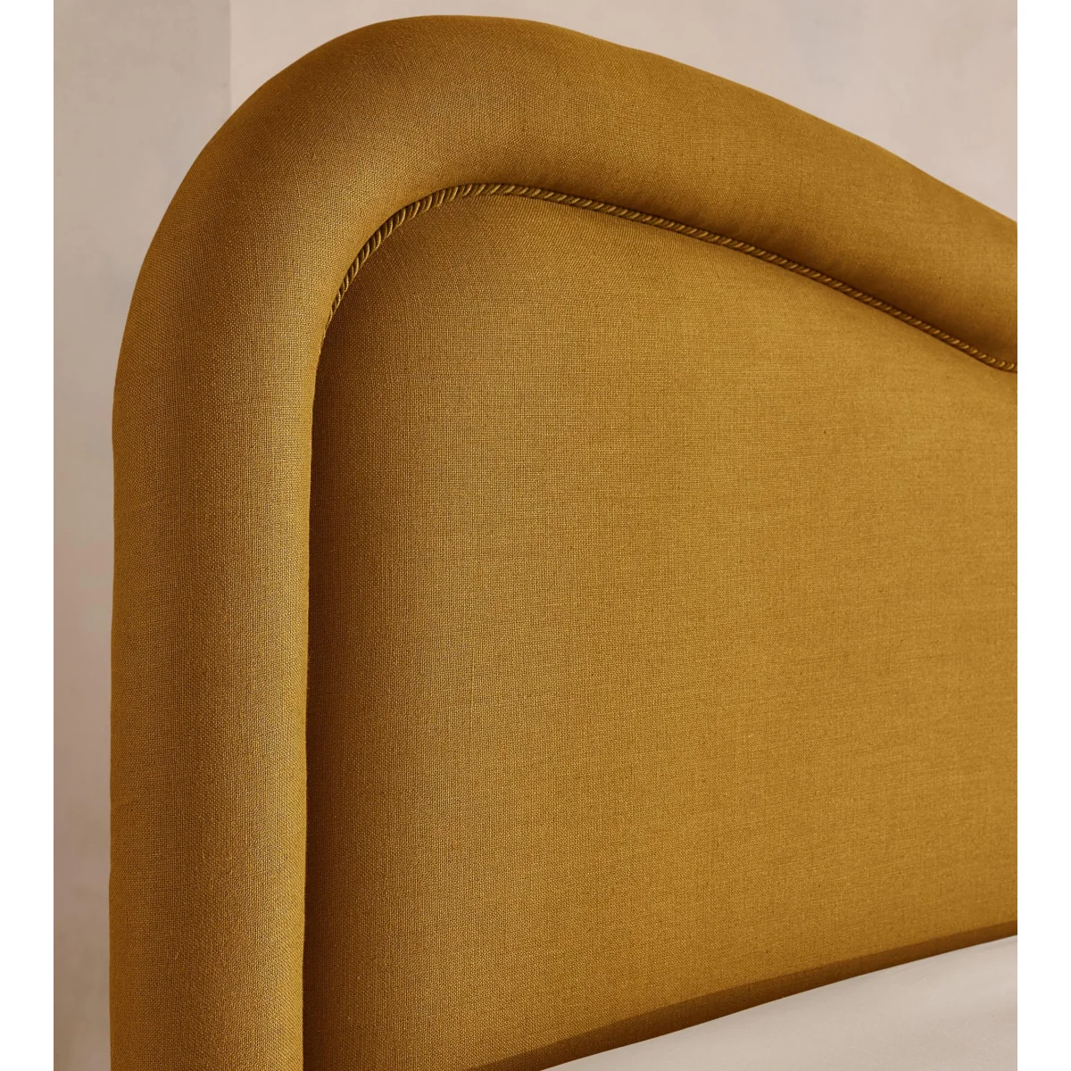 Keira Bed, King, Linen, Turmeric, UK – image 4