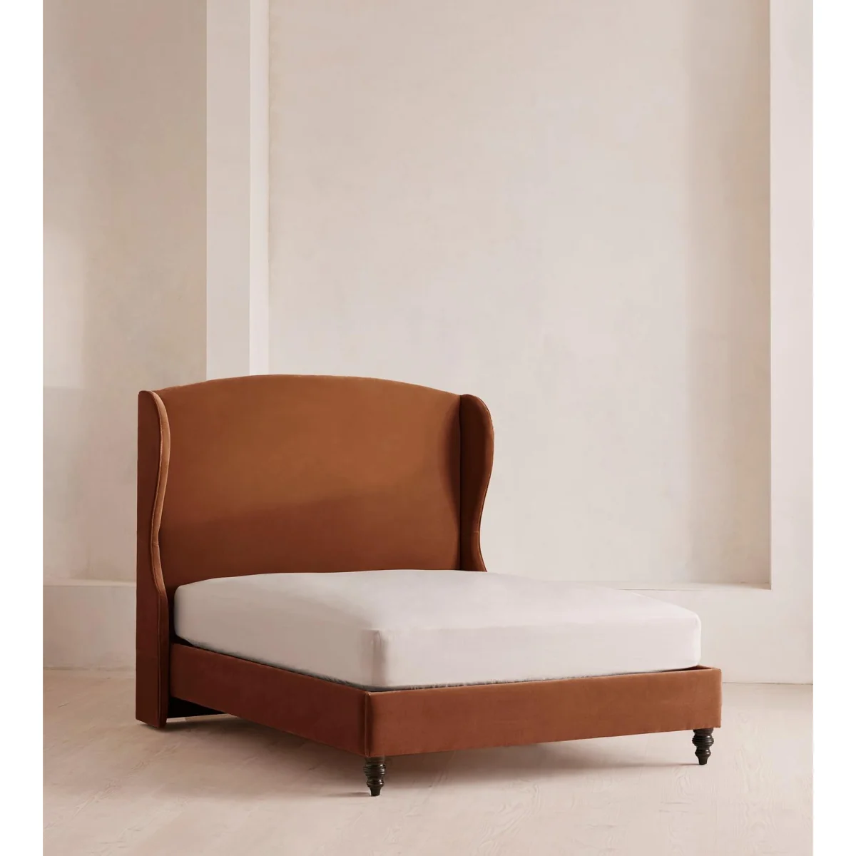 Rivas Bed, Emperor, Velvet, Cinnamon, UK – image 2