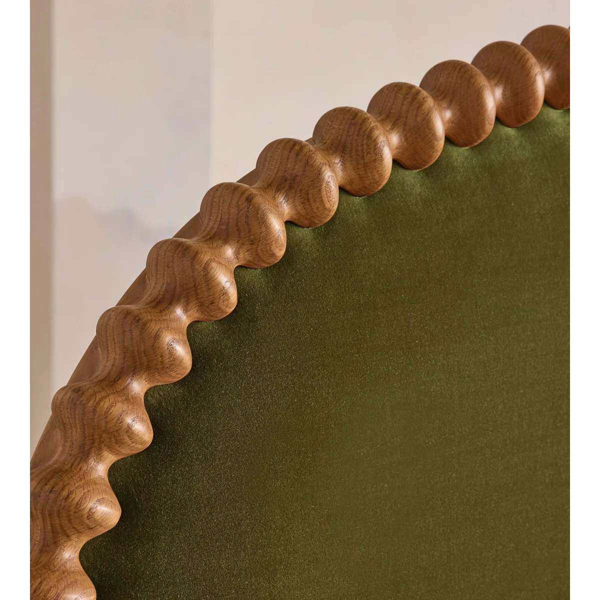 Mika Bed, Superking, Velvet, Olive – image 5