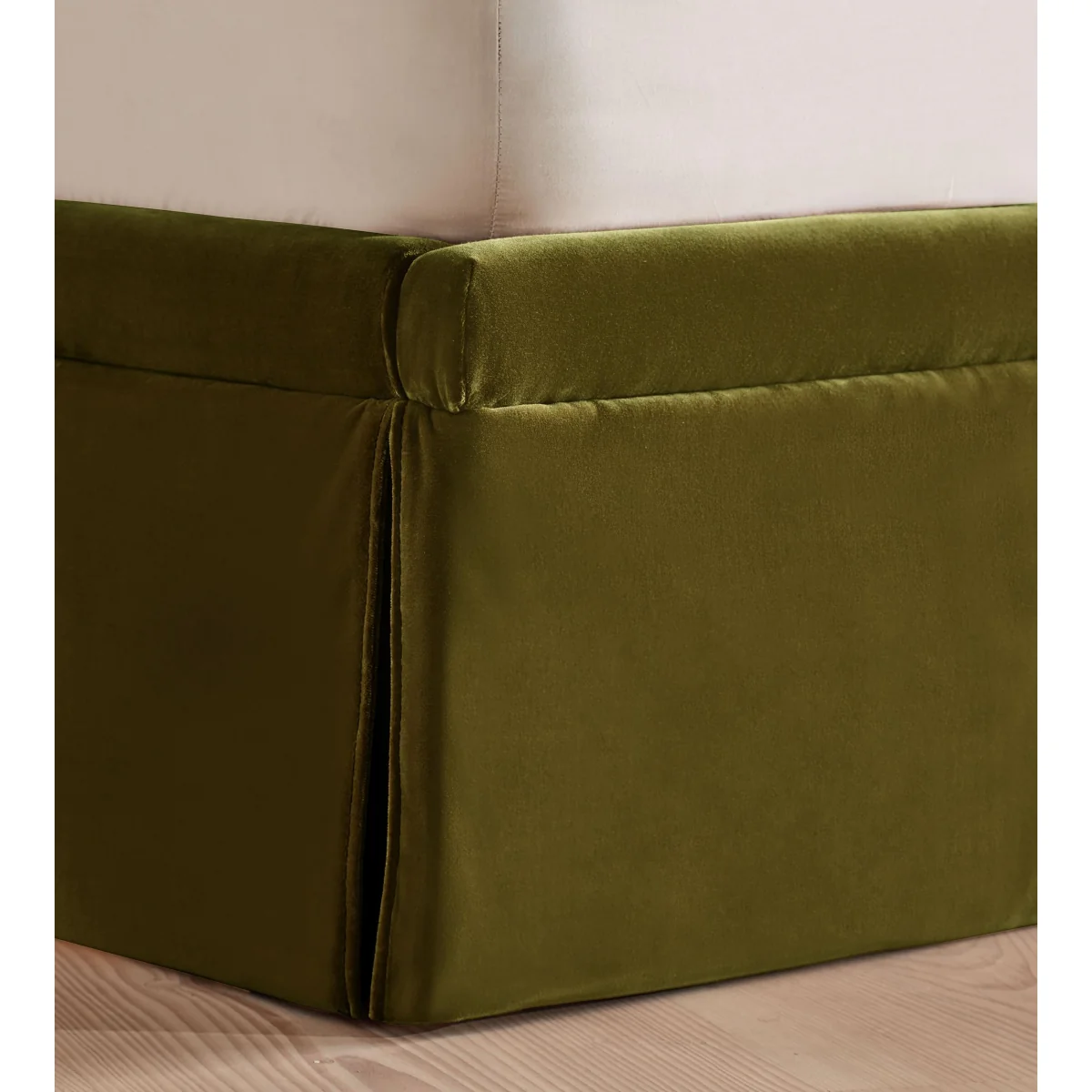 Mika Bed, Superking, Velvet, Olive – image 6