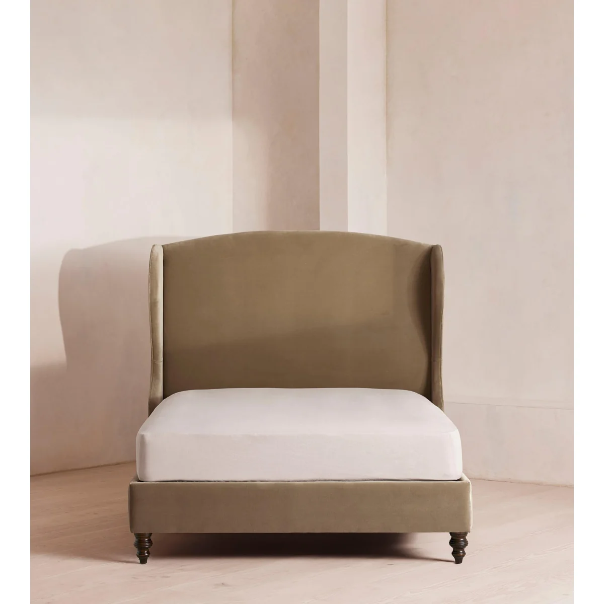 Rivas Bed, Double, Velvet, Truffle, UK – image 3
