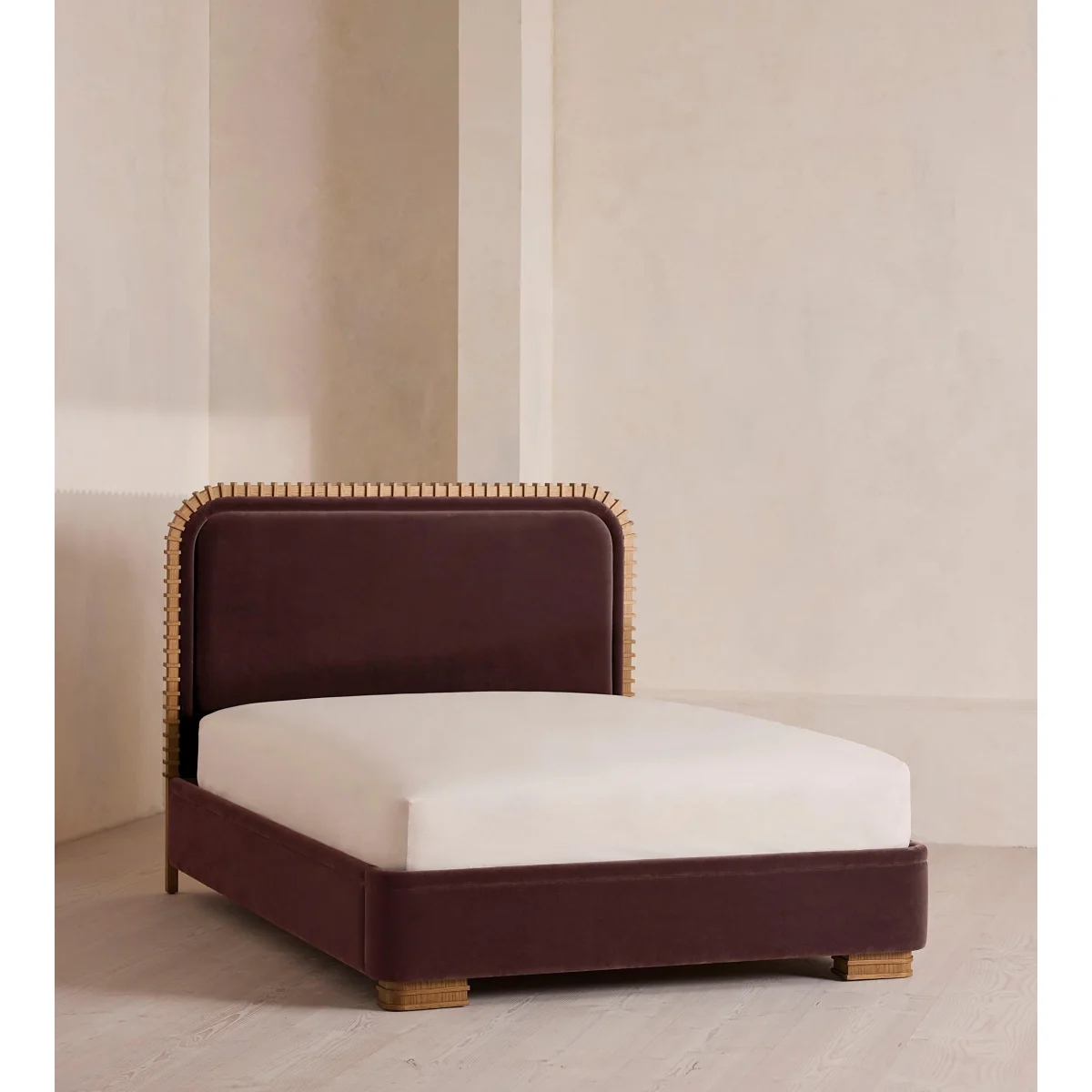 Angus Bed, Superking, Velvet, Aubergine, UK – image 2