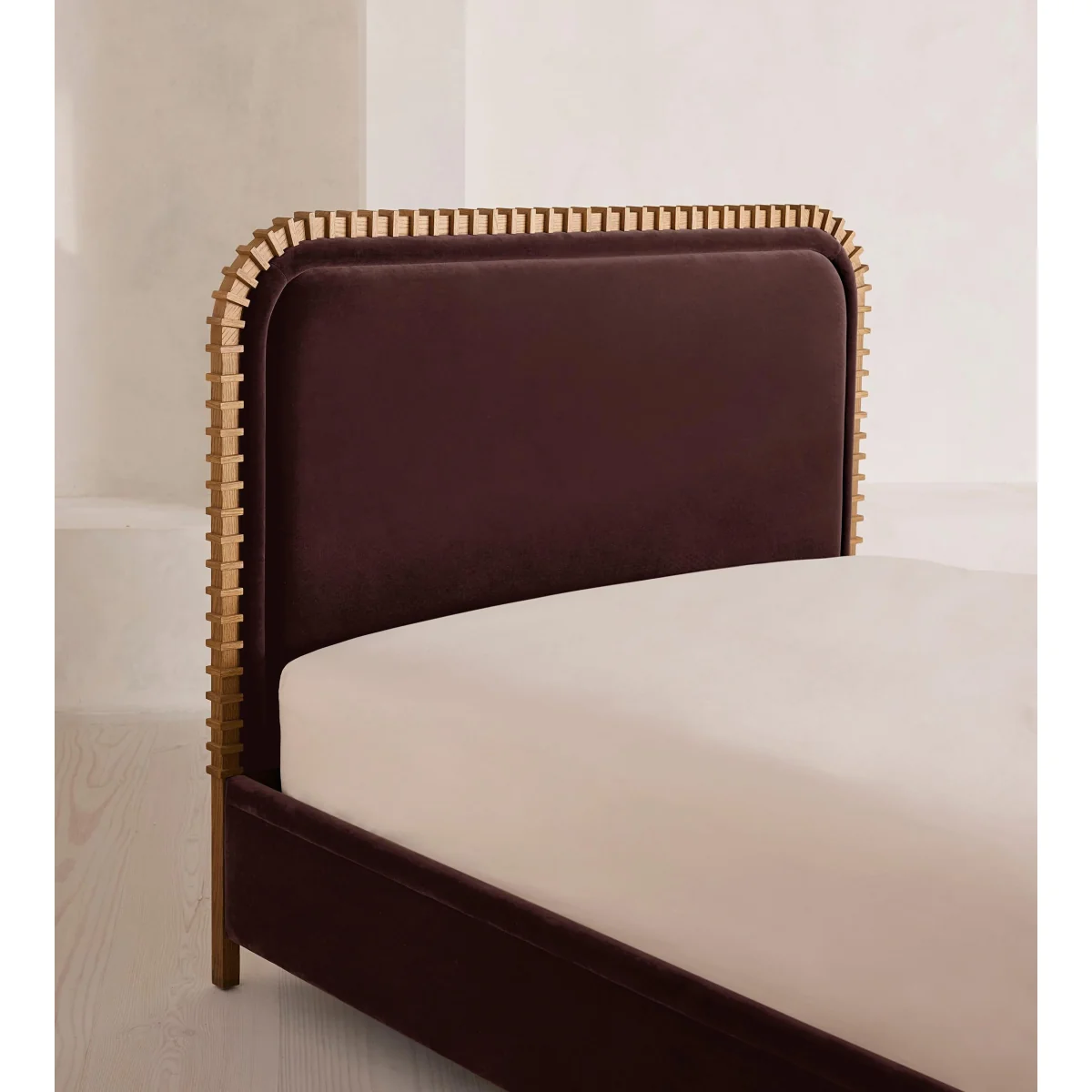 Angus Bed, Superking, Velvet, Aubergine, UK – image 5