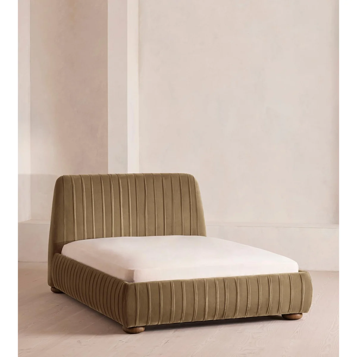 Vivienne Bed, Double, Velvet, Truffle, UK – image 2