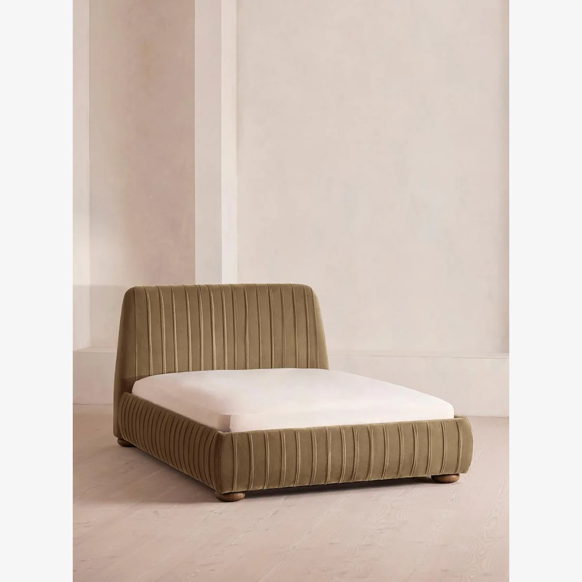 Vivienne Bed, Double, Velvet, Truffle, UK – image 1