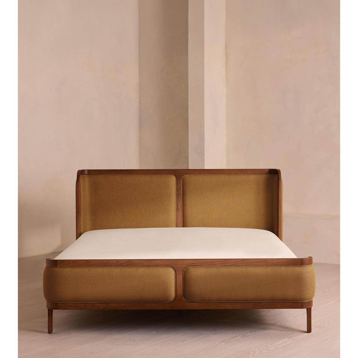 Belsa Bed, Emperor, Linen, Ochre – image 3