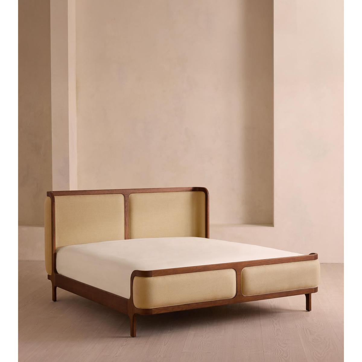 Belsa Bed, Superking, Linen, Wheat – image 2