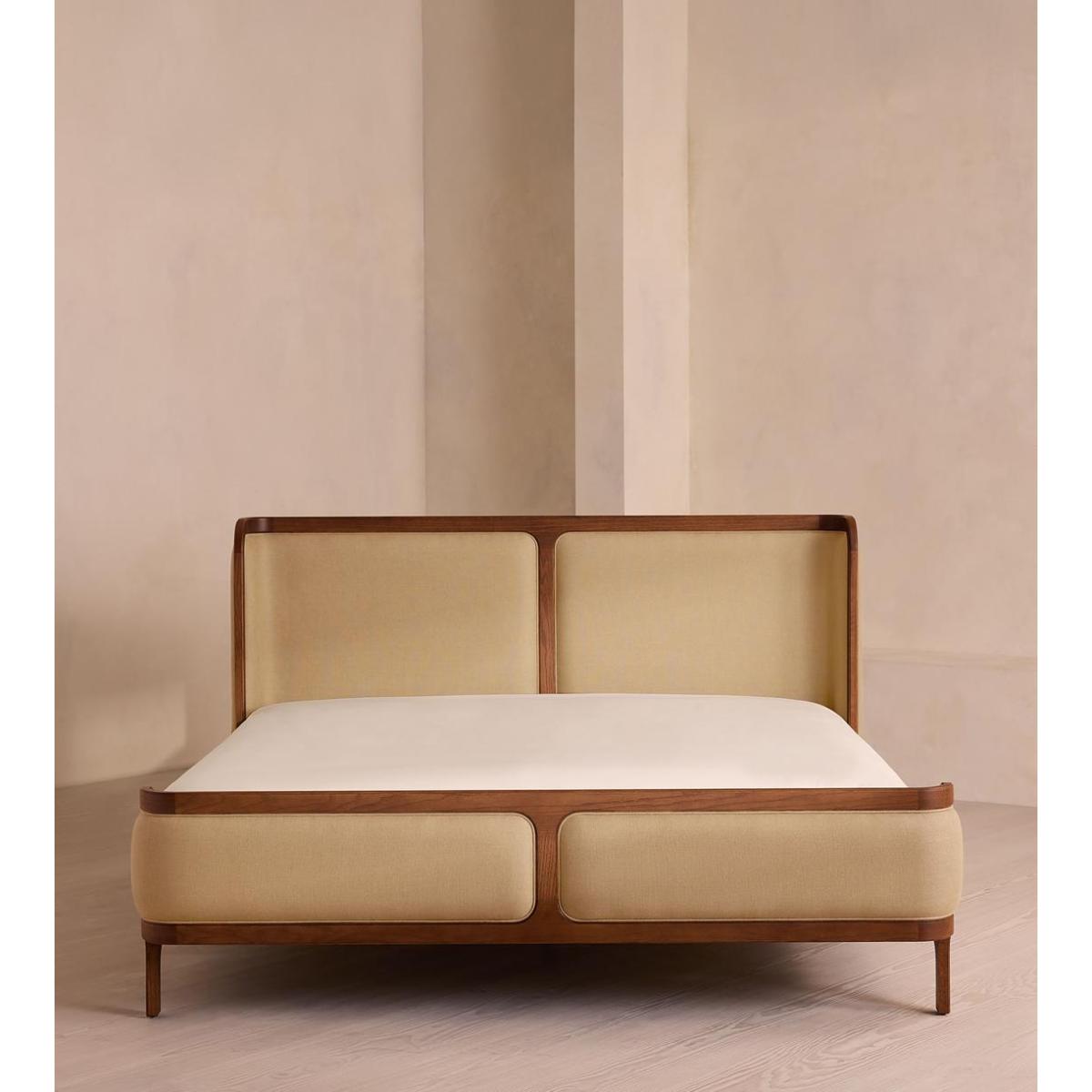 Belsa Bed, Superking, Linen, Wheat – image 3