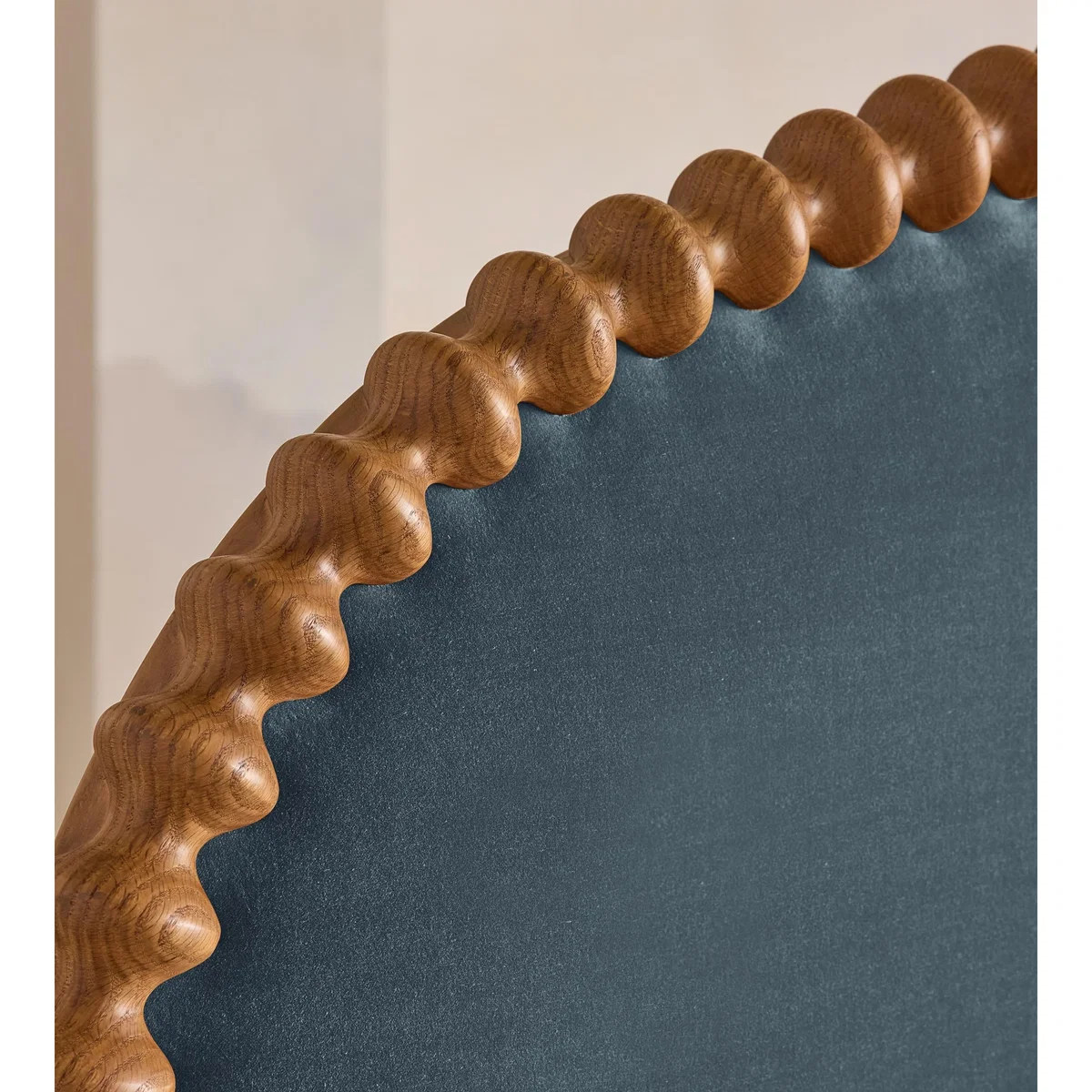 Mika Bed, Superking, Velvet, Grey Blue – image 5