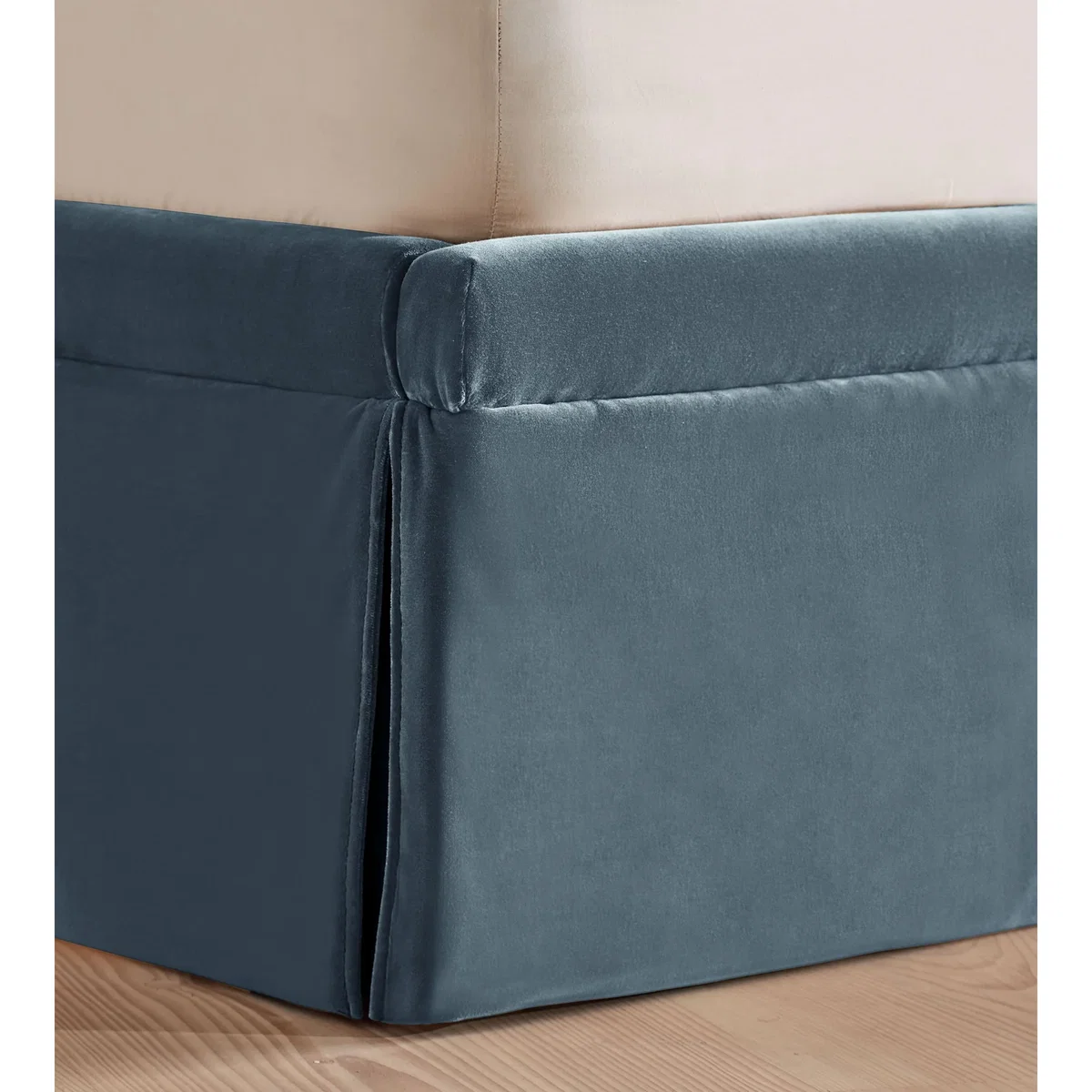 Mika Bed, Superking, Velvet, Grey Blue – image 6