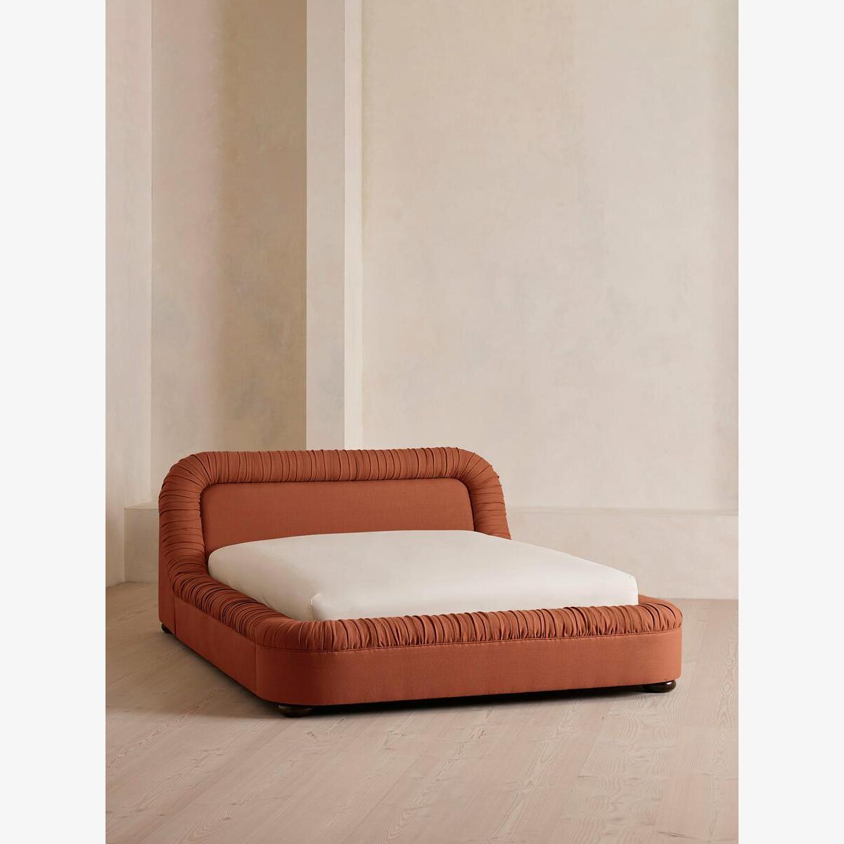 Vara Bed, King, Linen, Antique Rose, US