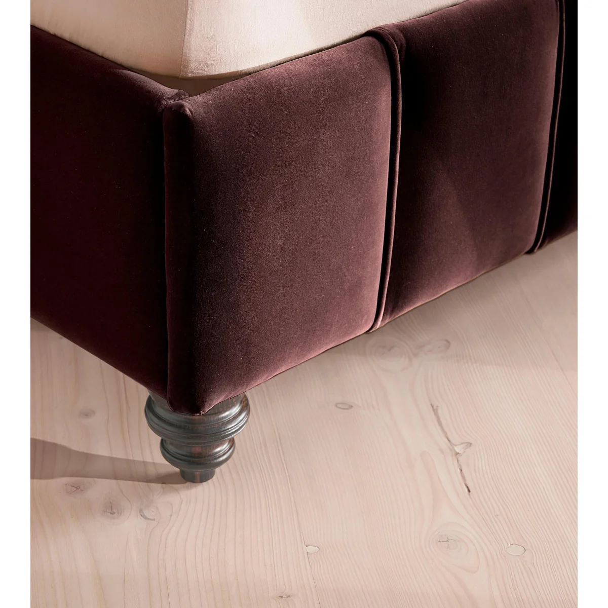 Manette Bed, Emperor, Velvet, Aubergine, UK – image 6