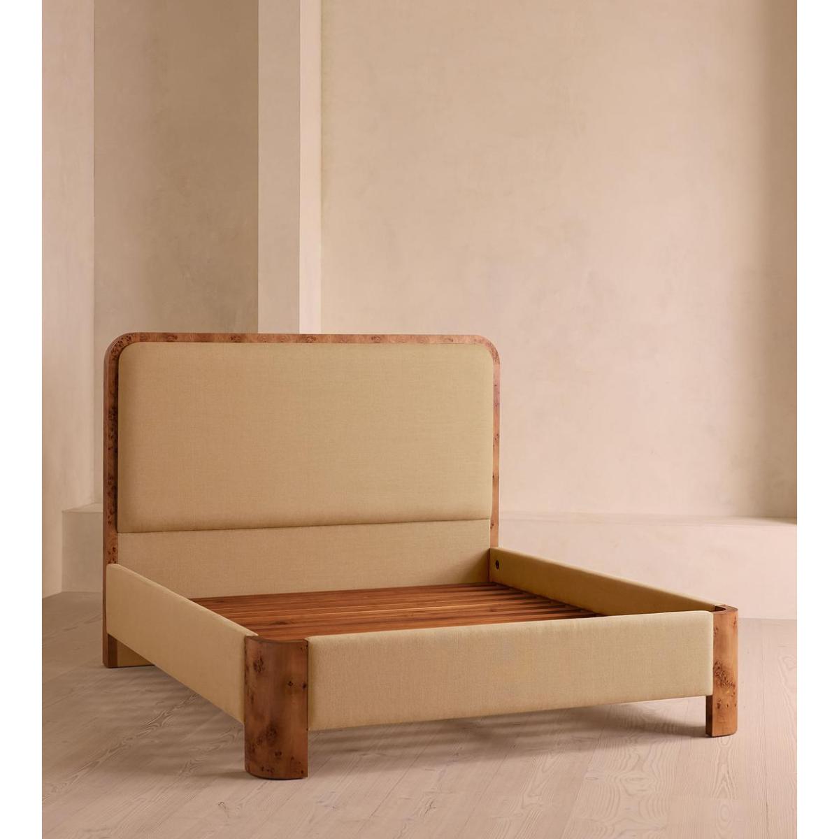 Tremont Bed, King, Linen, Wheat – image 4
