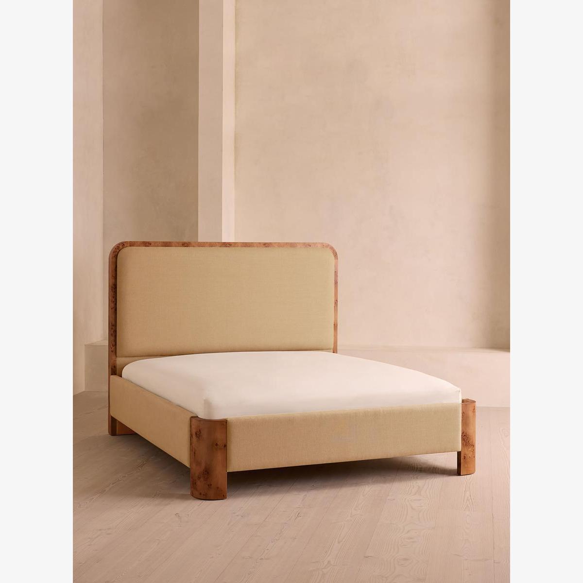Tremont Bed, King, Linen, Wheat – image 1