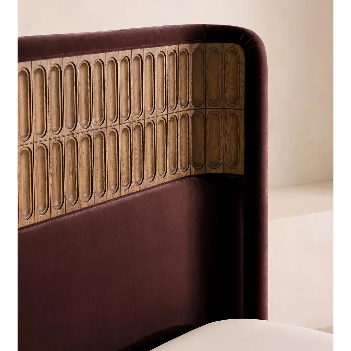 Devon Bed, Super King, Velvet, Aubergine, UK – image 4