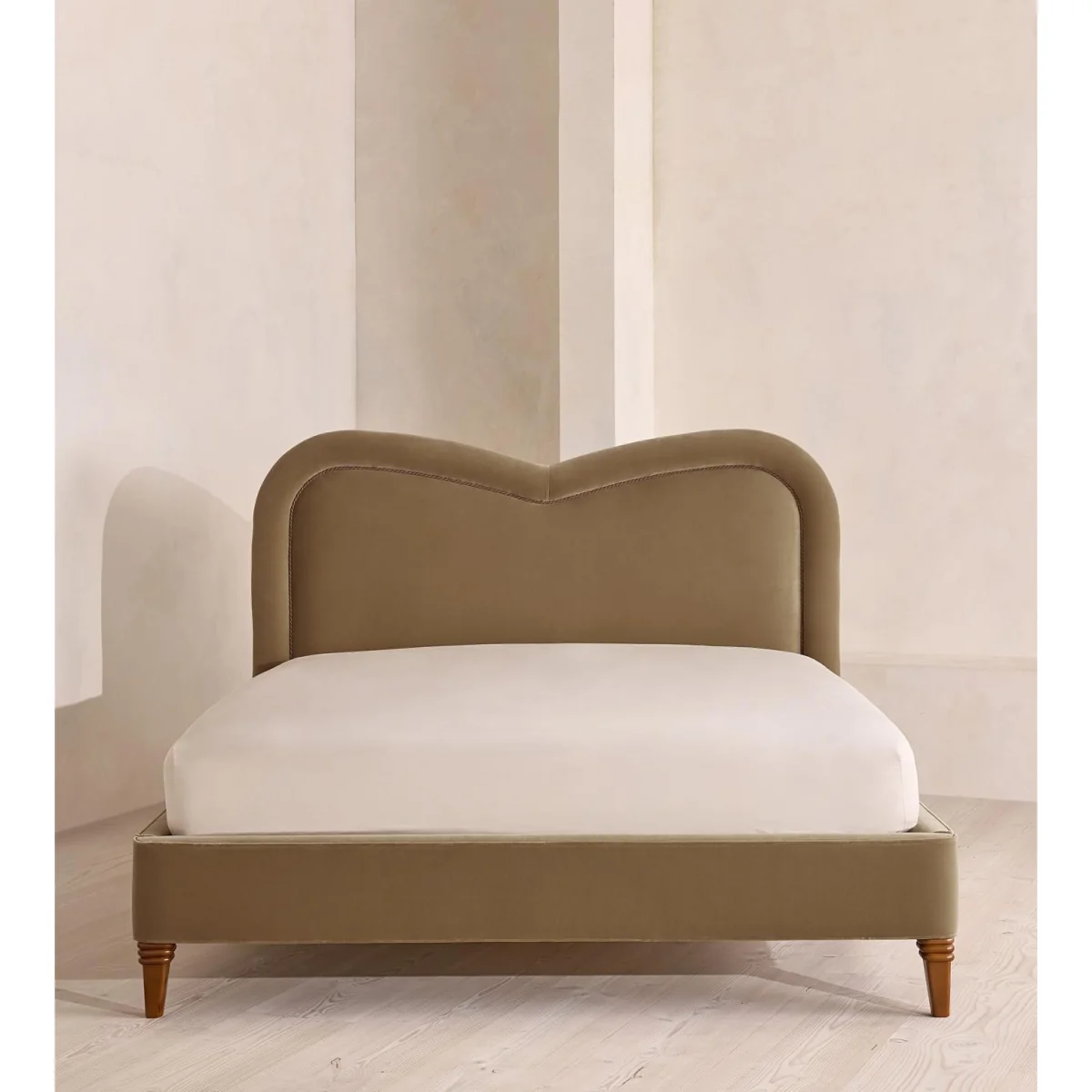 Keira Bed, King, Velvet, Truffle, UK – image 3