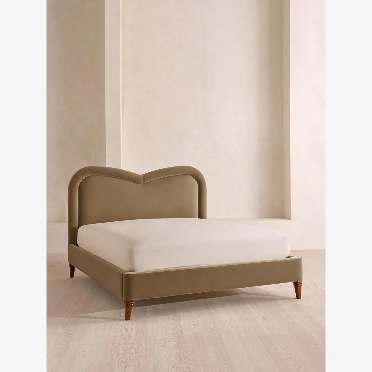 Keira Bed, King, Velvet, Truffle, UK – image 1